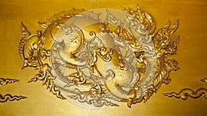 Gold stucco Thai style