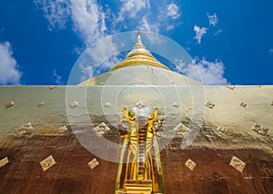 Gold stupa pagoda photo