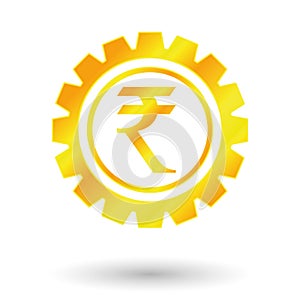 Gold symbol rupi