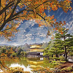 Gold temple japan