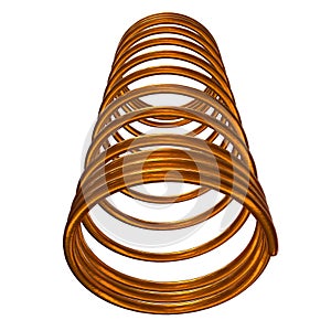 Gold tension helix spring