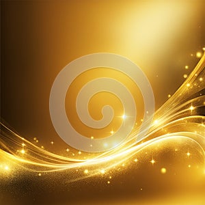 Gold texture background,abstract fantasy gold background with light and bokeh effect