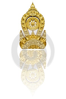 The Gold Thammachak Symbol of Buddhism