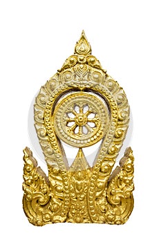 The Gold Thammachak Symbol of Buddhism