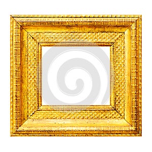 Gold thick wooden frame