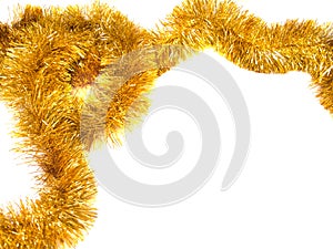 Gold tinsel frame