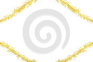 Gold tinsel frame