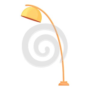 Gold torchere icon cartoon vector. Floor stand