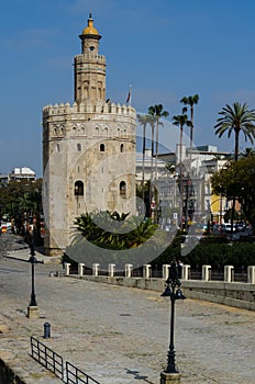 Gold tower, Seville, Andalusia, Spain