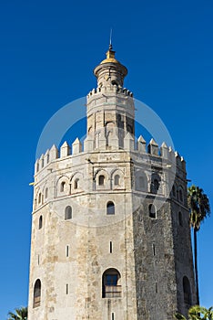 Gold Tower in Seville, southern Spain.