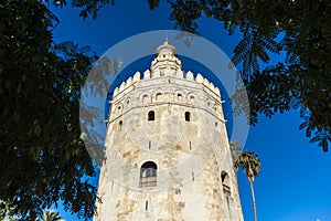 Gold Tower in Seville, southern Spain.