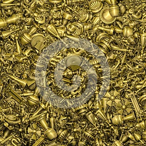 Gold treasure background