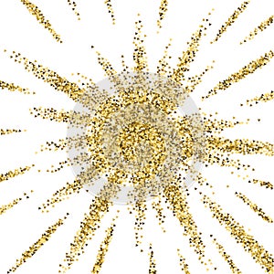 Gold triangles glitter luxury sparkling confetti