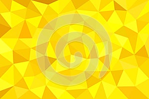 Gold, yellow, polygonal, trigonal background. photo