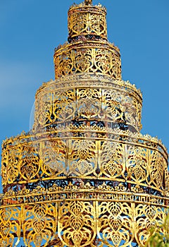 Gold umbrella detail