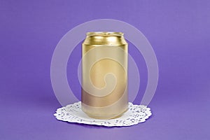 Gold unused can