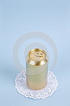 Gold unused can