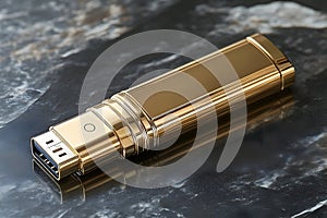 Golden USB Flash Drive