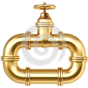 Gold valve of pipeline