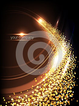 Gold vector abstract background