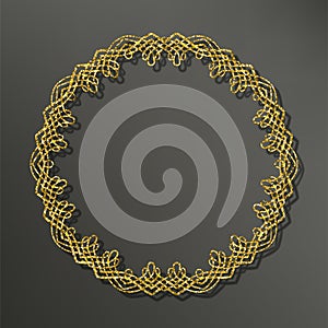 Gold Vector Frame