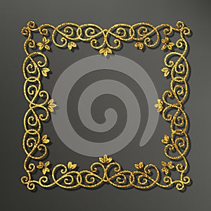 Gold Vector Frame