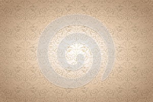 Gold vintage background, royal with classic Baroque pattern