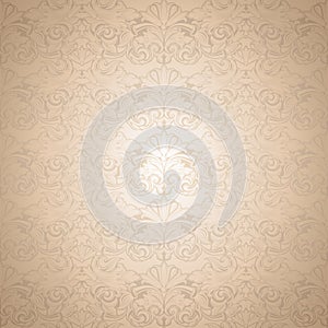 gold vintage background , royal with classic Baroque pattern