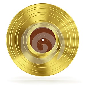 Gold vinyl record