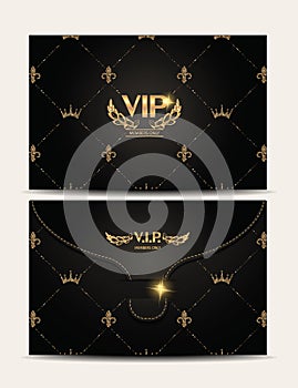 Gold VIP textured envelope