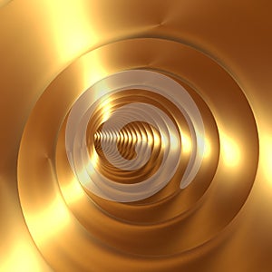 Gold Vortex Abstract Background