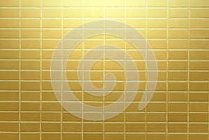 Gold wall blick bright on background texture.