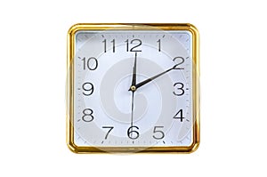 Gold wall clock