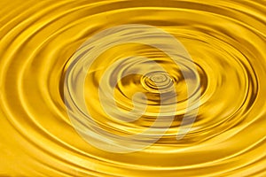 Gold water ripple abstract background