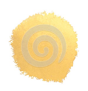 Gold watercolor texture brush stroke