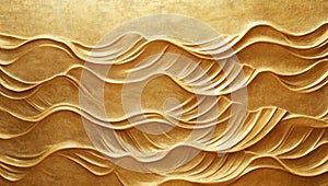 Golden Wave Texture