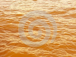 Gold wave water background