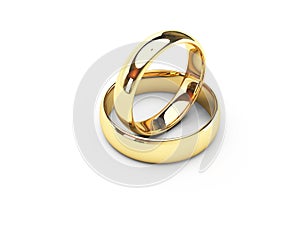 Gold wedding rings