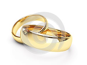 Gold wedding rings