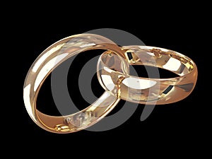 Gold wedding rings