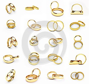 Gold wedding rings