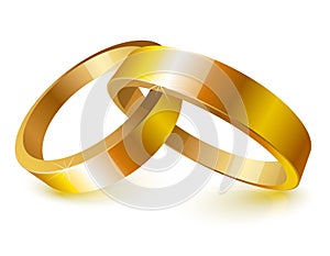 Gold wedding rings