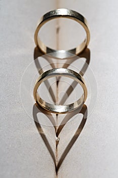 Gold wedding rings