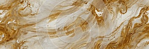 gold and white abstract background with cloudy swirls ai generated