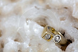 Ring on Raw Salt Cluster photo