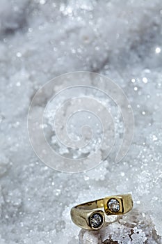 Ring on Salt Flakes photo