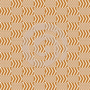 Gold and White Kente Cloth Seamless Pattern