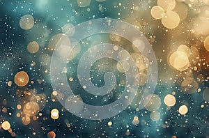 Gold and White Sparkles Bokeh Digital Background Overlay for Photoshop, Luxurious Photo Editing, High-Resolution Image