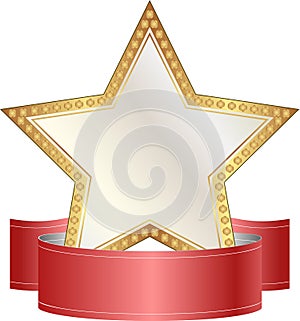 Gold and white star