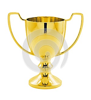 Gold Winners trophy isolated photo